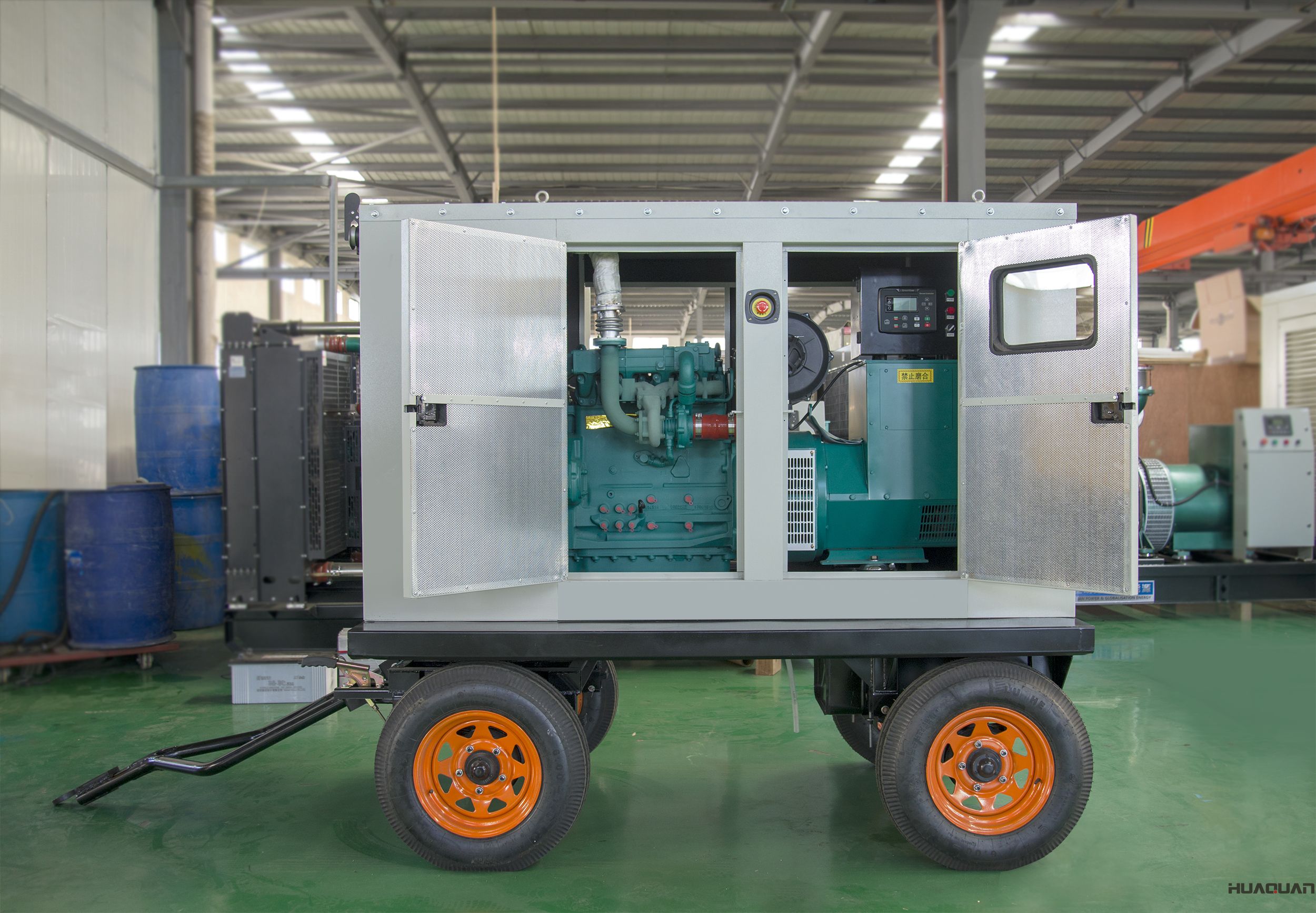 華全動力50kw靜音箱柴油發電機組于2018年4月14日發往廣東