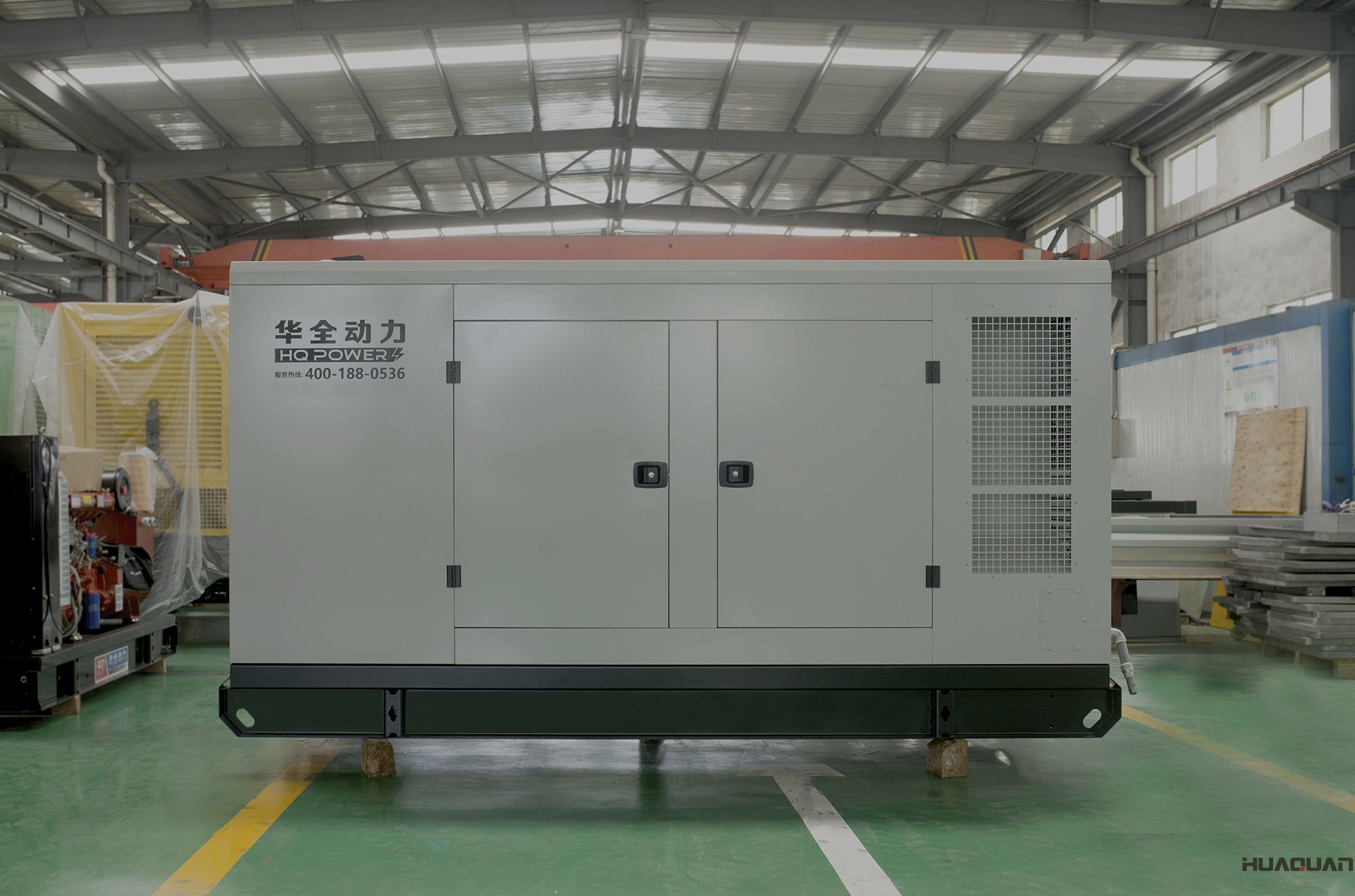 華全動力120kw靜音沼氣發電機組于2018年4月14日發往山西