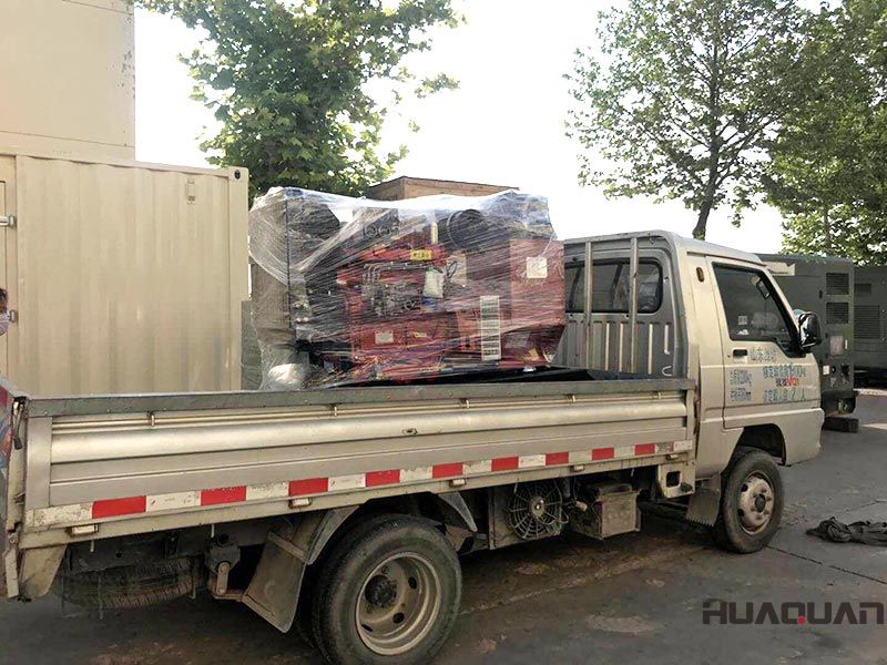 一臺(tái)HQ40GF標(biāo)配柴油發(fā)電機(jī)組在6.25號，發(fā)往山東省濱州