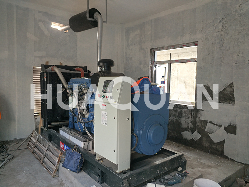 山東淄博市某學(xué)校450kW發(fā)電機組電站項目